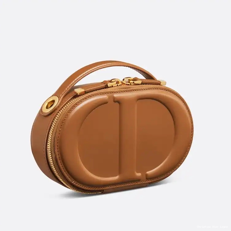 Cheap Signature Camera Oval Dior Brown CD Bag Calfskin 0512 Luxury